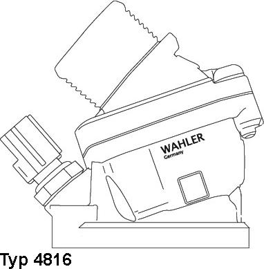 WAHLER 4816.90D - Термостат, охладителна течност vvparts.bg