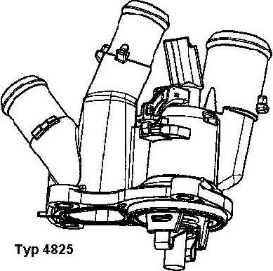 WAHLER 4825.98D - Термостат, охладителна течност vvparts.bg