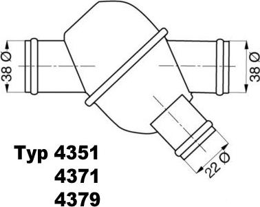 WAHLER 4371.80 - Термостат, охладителна течност vvparts.bg