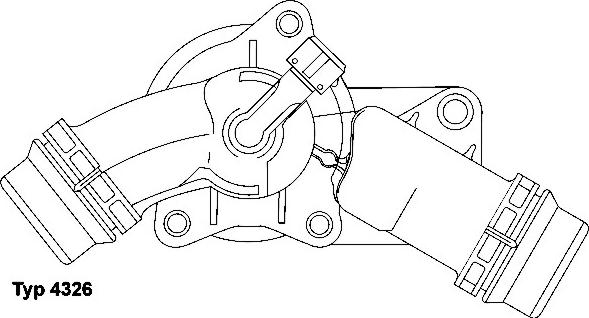 WAHLER 4326.97D - Термостат, охладителна течност vvparts.bg