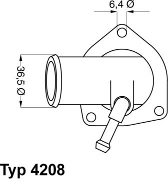 WAHLER 4208.92D - Термостат, охладителна течност vvparts.bg