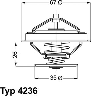 WAHLER 4236.88D - Термостат, охладителна течност vvparts.bg