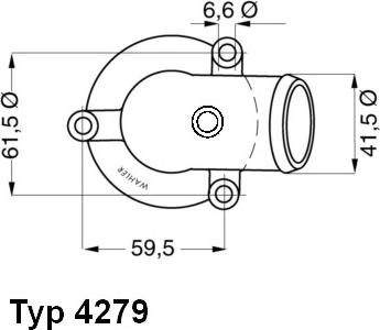 WAHLER 4279.87D - Термостат, охладителна течност vvparts.bg