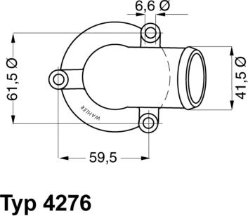 WAHLER 4276.87D - Термостат, охладителна течност vvparts.bg