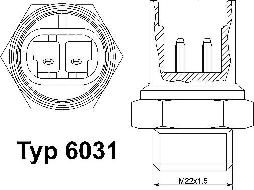 WAHLER 6031.88D - Термошалтер, вентилатор на радиатора vvparts.bg