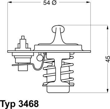 WAHLER 3468.88D - Термостат, охладителна течност vvparts.bg