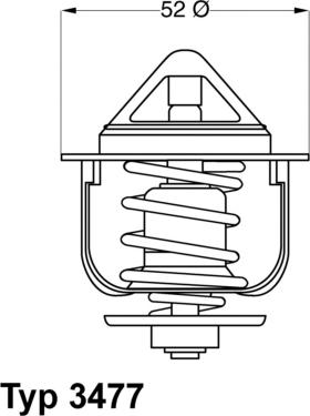 WAHLER 347788D - Термостат, охладителна течност vvparts.bg