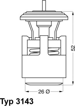 WAHLER 3143.87D - Термостат, охладителна течност vvparts.bg