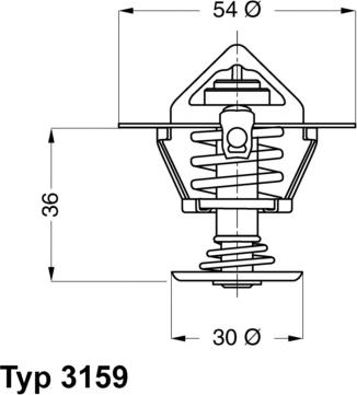 WAHLER 3159.82D - Термостат, охладителна течност vvparts.bg