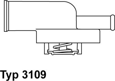 WAHLER 3109.87D - Термостат, охладителна течност vvparts.bg