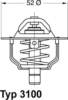 WAHLER 310088D - Термостат, охладителна течност vvparts.bg