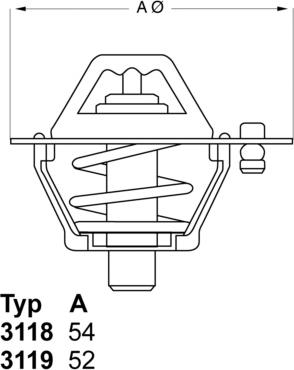 WAHLER 311982D5 - Термостат, охладителна течност vvparts.bg