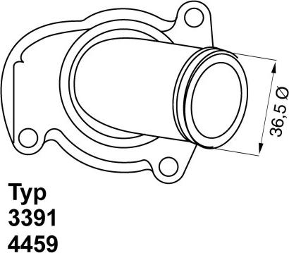 WAHLER 4459.92D - Термостат, охладителна течност vvparts.bg