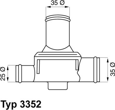 WAHLER 3352.80 - Термостат, охладителна течност vvparts.bg