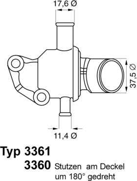 WAHLER 3361.87D - Термостат, охладителна течност vvparts.bg