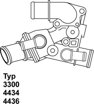 WAHLER 4436.80D - Термостат, охладителна течност vvparts.bg