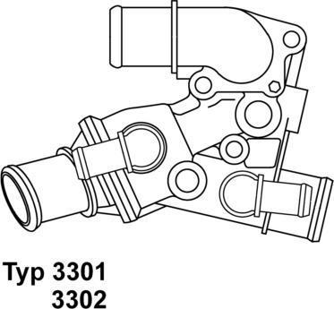 WAHLER 3302.80D - Термостат, охладителна течност vvparts.bg