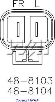 WAI 48-8104 - Регулатор на генератор vvparts.bg