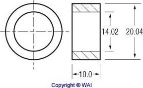 WAI 62-91500 - Втулка, ос на стартера vvparts.bg