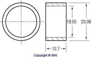 WAI 62-91700 - Втулка, ос на стартера vvparts.bg