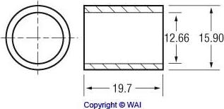 WAI 62-1406 - Втулка, ос на стартера vvparts.bg