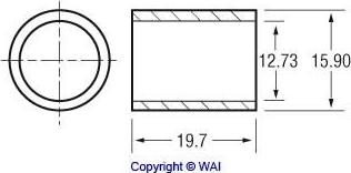 WAI 62-1406 - Втулка, ос на стартера vvparts.bg