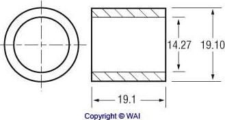 WAI 62-1504 - Втулка, ос на стартера vvparts.bg