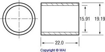 WAI 62-1600 - Втулка, ос на стартера vvparts.bg