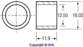 WAI 62-81402-1 - Втулка, ос на стартера vvparts.bg