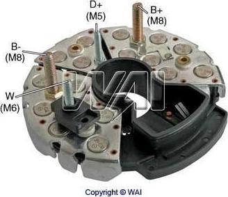 WAI IBR547 - Изправител, генератор vvparts.bg