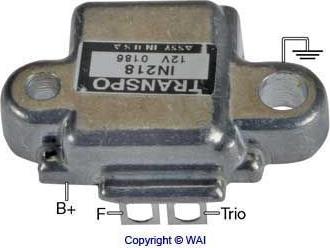 WAI IN218 - Регулатор на генератор vvparts.bg