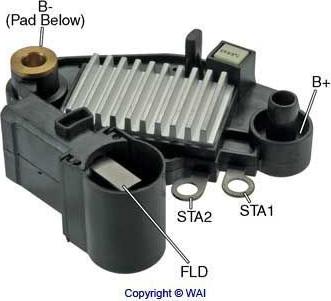 WAI M516 - Регулатор на генератор vvparts.bg