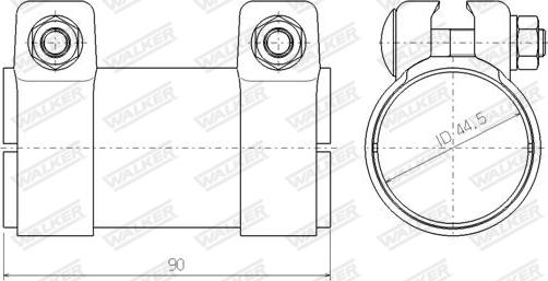 Walker 86144 - Тръбна връзка, изпускателна система vvparts.bg