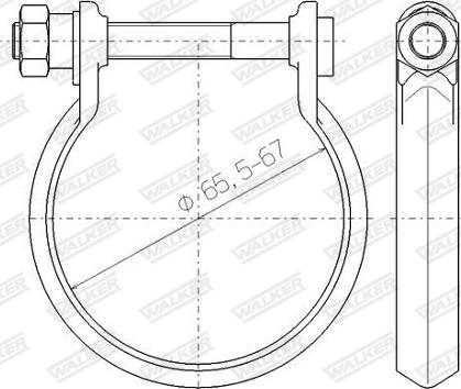 Walker 80439 - Тръбна връзка, изпускателна система vvparts.bg