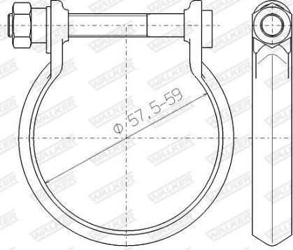 Walker 80562 - Тръбна връзка, изпускателна система vvparts.bg