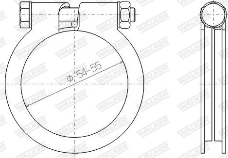 Walker 81866 - Тръбна връзка, изпускателна система vvparts.bg