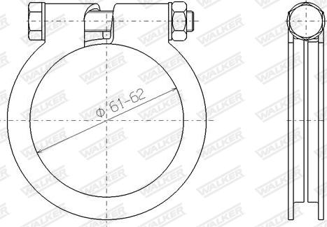 Walker 81872 - Тръбна връзка, изпускателна система vvparts.bg