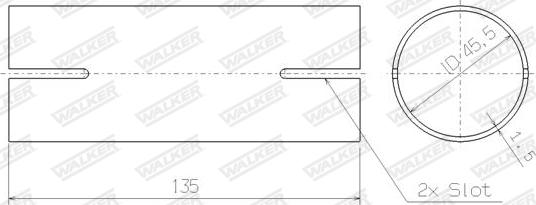 Walker 82463 - Тръбна връзка, изпускателна система vvparts.bg