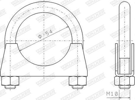 Walker 82326 - Тръбна връзка, изпускателна система vvparts.bg