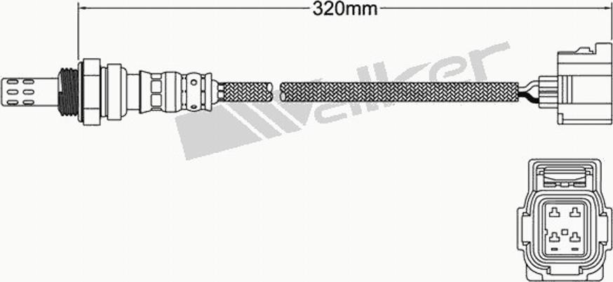 Walker 25024345 - Ламбда-сонда vvparts.bg