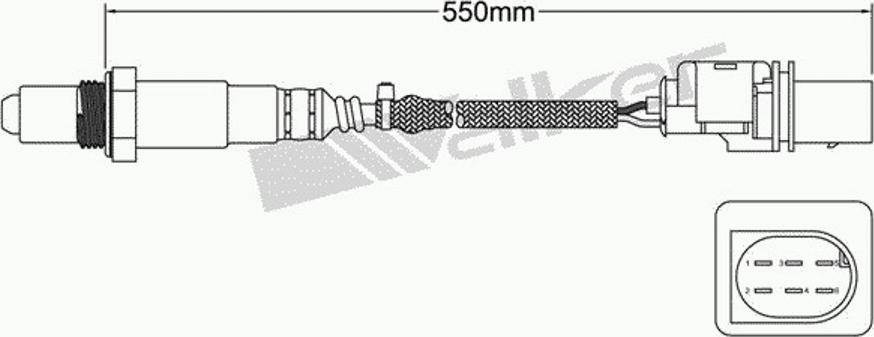 Walker 250-25043 - Ламбда-сонда vvparts.bg