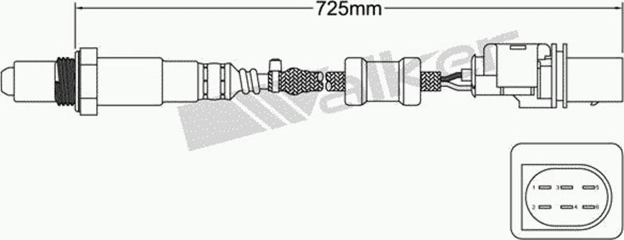 Walker 250-25035 - Ламбда-сонда vvparts.bg