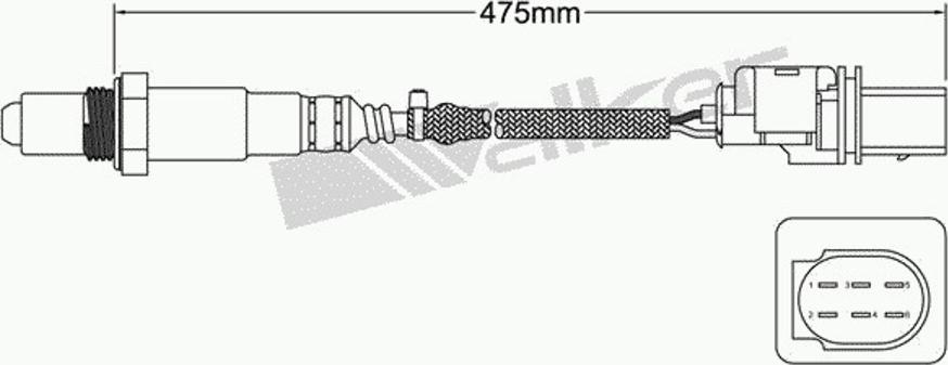 Walker 250-25025 - Ламбда-сонда vvparts.bg