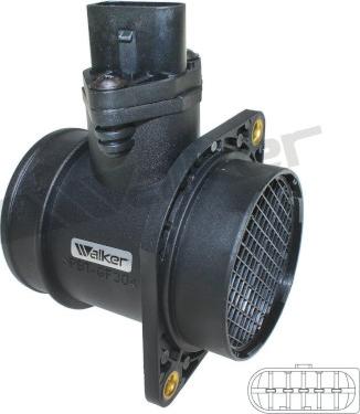 Walker Products 245-1080 - Въздухомер-измерител на масата на въздуха vvparts.bg