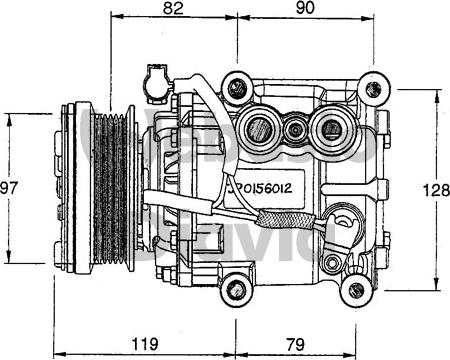 Webasto 82D0156012CA - Компресор, климатизация vvparts.bg