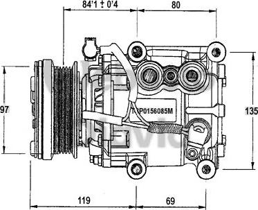 Webasto 82D0156085MA - Компресор, климатизация vvparts.bg