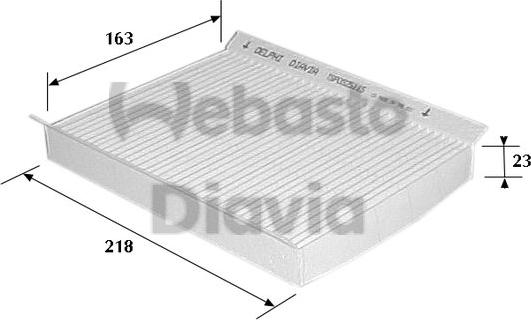 Webasto 82D0325152A - Филтър купе (поленов филтър) vvparts.bg