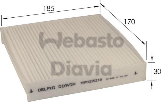 Webasto 82D0325218A - Филтър купе (поленов филтър) vvparts.bg
