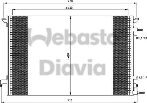 Webasto 82D0225464A - Кондензатор, климатизация vvparts.bg