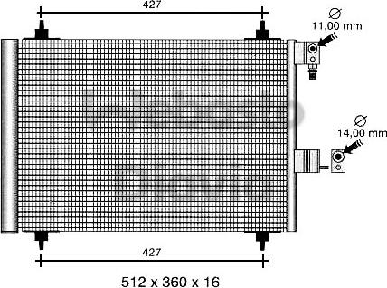 Webasto 82D0225411A - Кондензатор, климатизация vvparts.bg